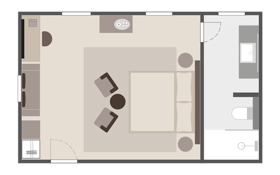 Beausite Zermatt Floorplan Double Room B